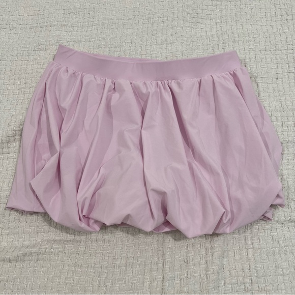 Lululemon Bubble-Hem High-Rise Skirt Pink Organza Size Large NWOT